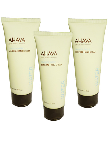 AHAVA Dead Sea Minerals Hand Cream Pack of 3