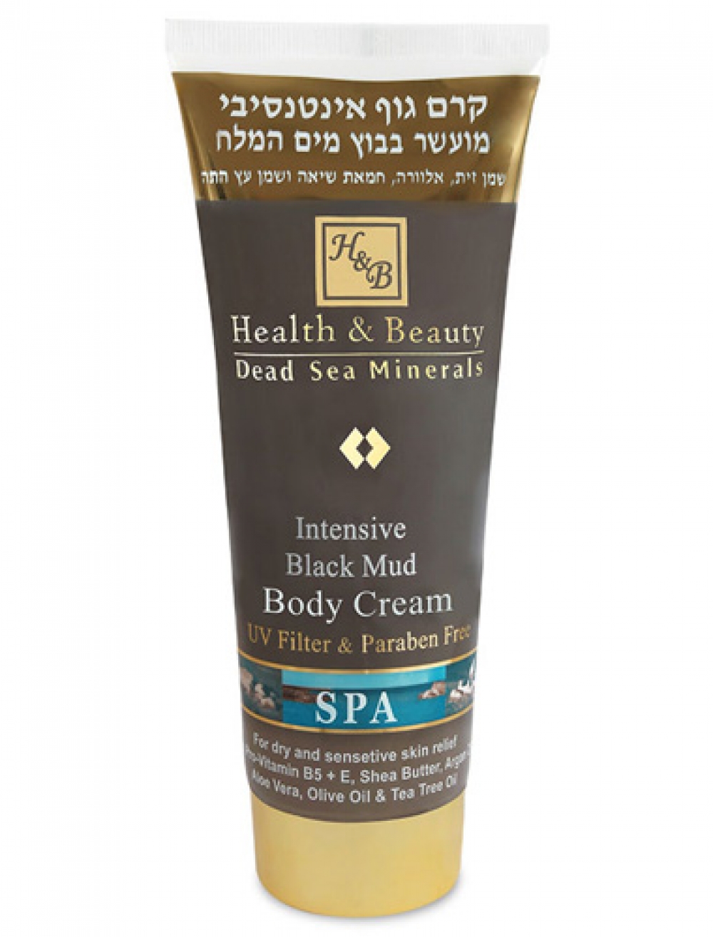 Intensive Black Dead Sea Mud Body Cream Dead Sea Spa